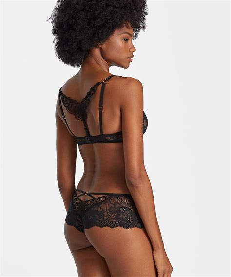 Femme Aubade Lingerie D Exception Night Bird Soutien Gorge Push Up Coque Black Queen Corey