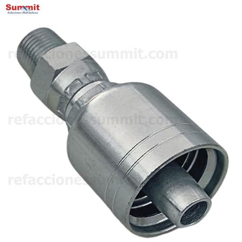 Conector Recto Rosca Npt Macho Swivel Manguera R Y R