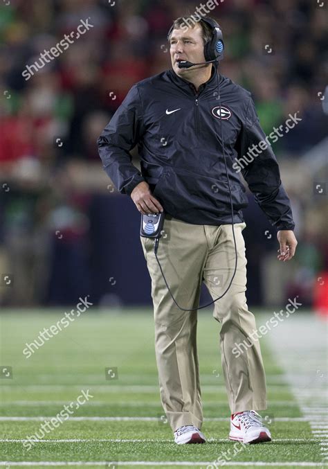 Georgia Head Coach Kirby Smart During Editorial Stock Photo - Stock ...