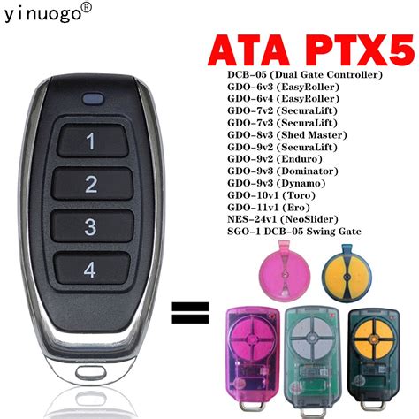 ATA PTX5 PTX 5 Garage Door Remote Control TrioCode GDO PTX 5v1 PTX 5v2