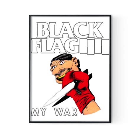 Black Flag Tour 2023 Digital Posters Print, Black Flag Punk Rock Band 2023 Tour Concert Digital ...