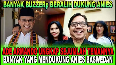 Ade Armando Ungkap Sejumlah Temannya Banyak Yang Mendukung Anies