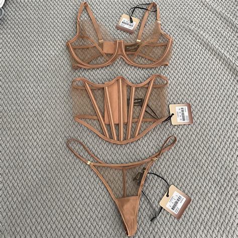 Honey Birdette Nakeds Toffee Lingerie Set Bra Depop