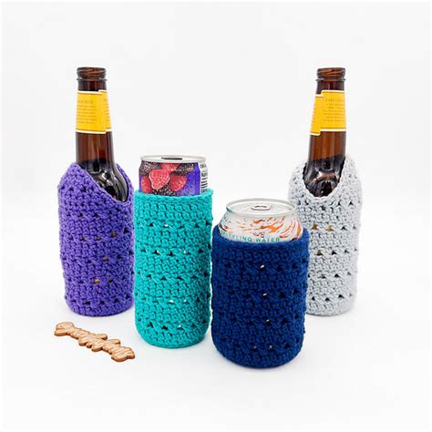 Ravelry Hopscotch Can And Bottle Cozies Pattern By Lisa M Fox