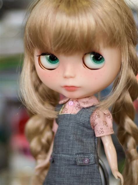 Blythe Doll With Blonde Hair And Blue Eyes
