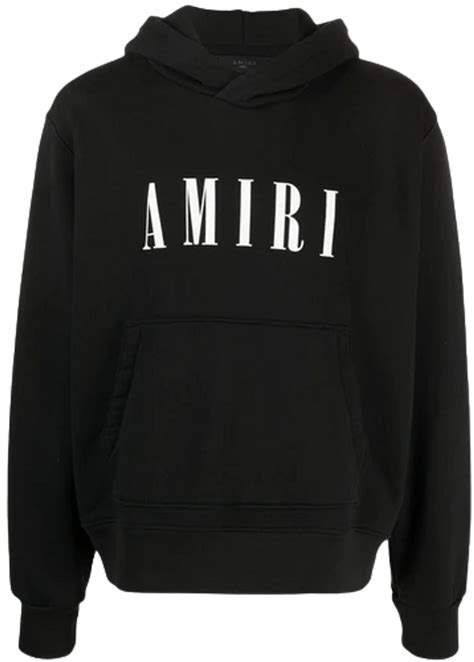 Amiri Core Logo Black Hoodie Whats On The Star