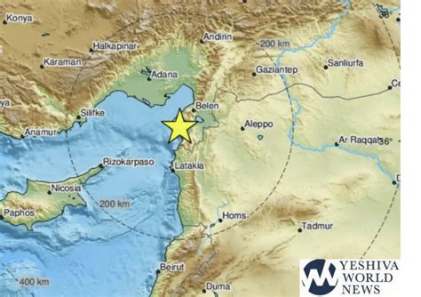 Earthquake Shaking Reported In Israel As Another Major Tremor Hits