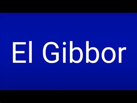 7 10 2022 EL Gibbor Mighty God YouTube