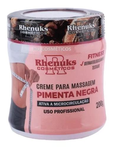 Gel Redutor De Medidas Pimenta Negra Rhenuks G Original Mercadolivre