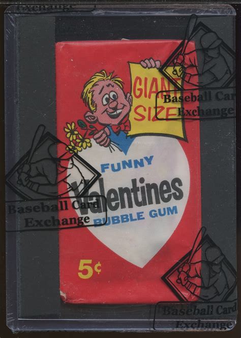 Lot Detail Topps Funny Valentines Unopened Wax Pack Bbce