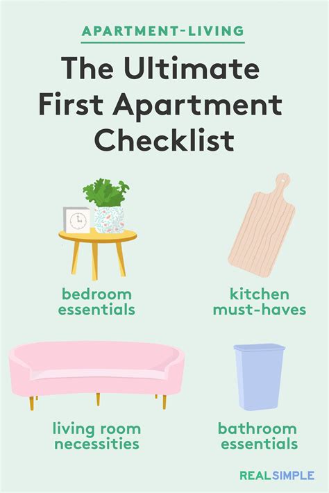 The Ultimate First Apartment Checklist Use Our Ultimate First