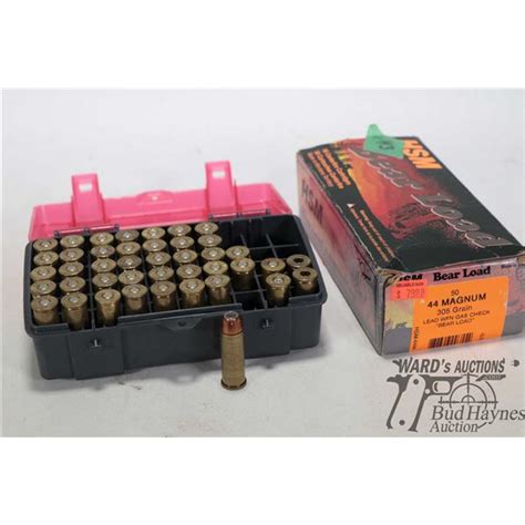 43 Count Box Of Hsm Bear Load 44 Mag 305 Gr Lead Wfn Gas Check Plus