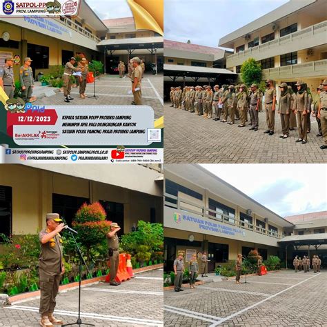 Kasatpol Pp Provinsi Lampung Memimpin Apel Pagi Satpol Pp Provinsi