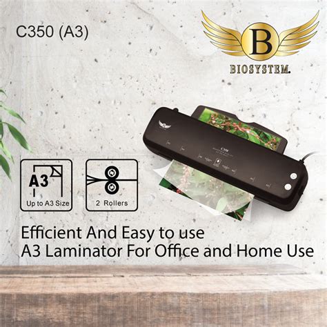 Biosystem C250 A4 C350 A3 Laminator Laminating Machine 1 Year