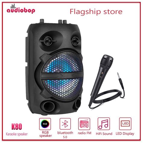 Audiobop 8 5 Inch Super Bass Karaoke Portable Wireless Bluetooth