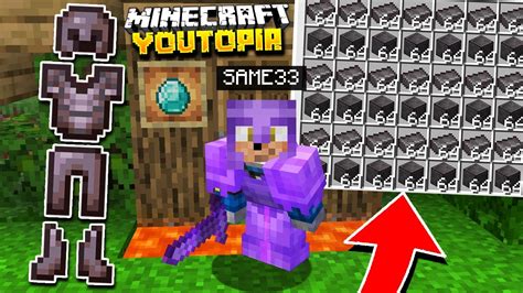 PRIMELE ITEME DE NETHERITE MINECRAFT YOUTOPIA SMP YouTube