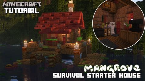 Mangrove Survival Starter House Tutorial Minecraft 1 19 Youtube