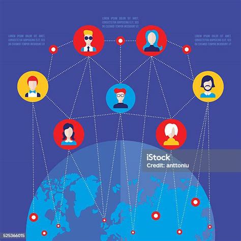 Rede Social De Compartilhamento De Painéis E Pins - Vetores de Rede Social De Conceito De Comunicação Global Elementos Para ...