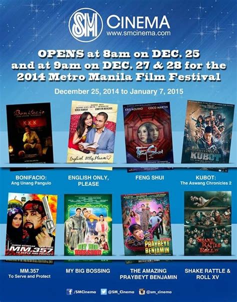 SM Cinema opens at 8am on December 25, 2014 for MMFF | The Summit Express