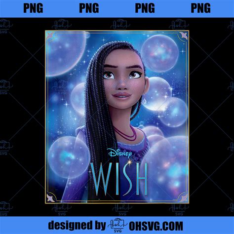 Disney Wish Asha Character Poster Image and Movie Logo PNG, Disney PNG ...