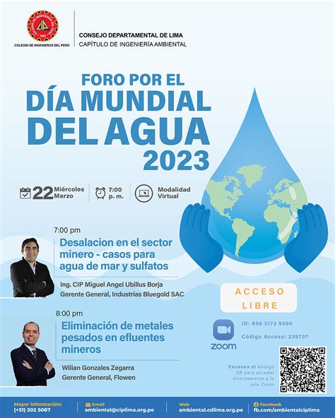 Foro Por El Día Mundial Del Agua 2023 La Importancia Del Agua 22 De