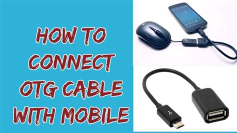 How To Connect Otg Cable With Mobile Youtube