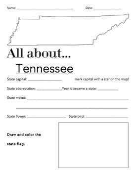 The Great State Worksheets