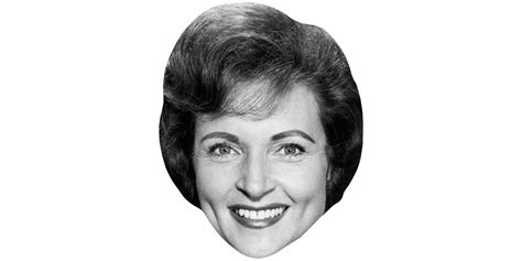 Betty White Bw Big Head Celebrity Cutouts