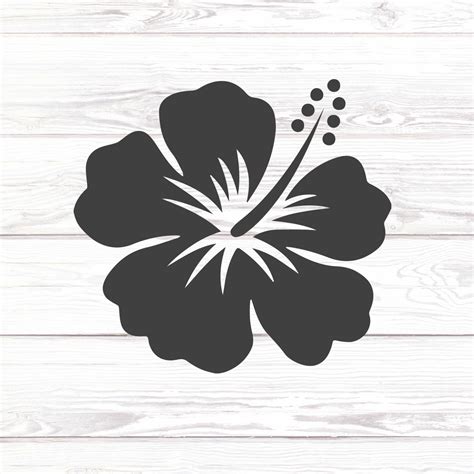 Hibiscus Vinyl Decal Hibiscus Vinyl Sticker Rear Window Etsy