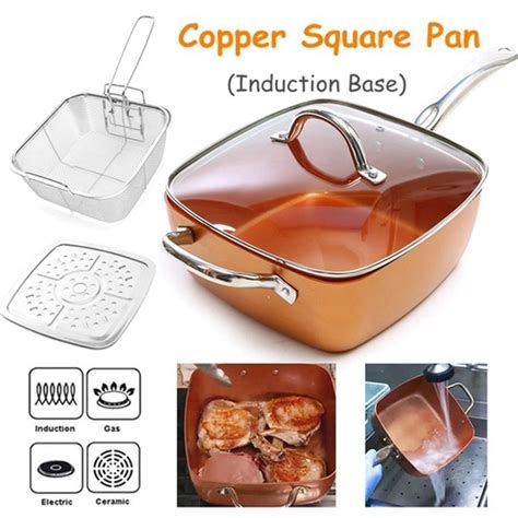 Медная сковорода 5 в 1 Copper Cook Deep – купить онлайн на ROZETKA