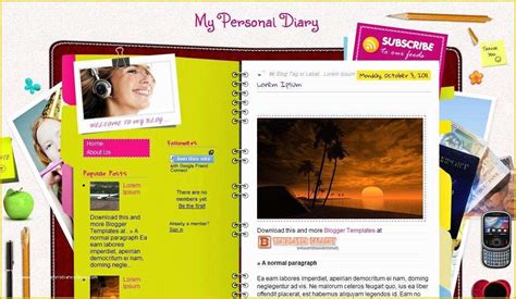 Free Personal Blogger Templates Of 21 Personal Blog themes & Templates | Heritagechristiancollege