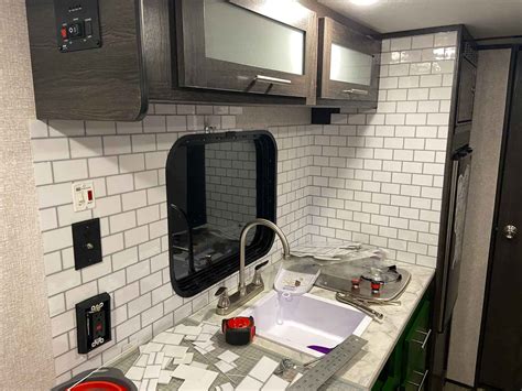 Installing A Tile Backsplash In An RV Easy Camper Updates