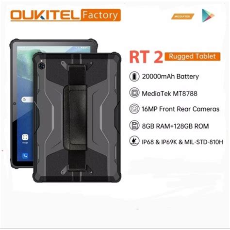 Jual Tablet Rugged Outdoor Oukitel Rt G Tahan Banting Tahan Air