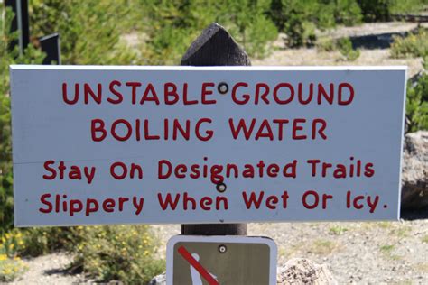 Yellowstone Warning Sign Free Stock Photo - Public Domain Pictures