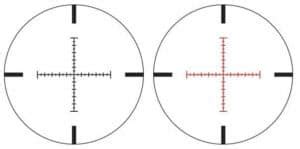 Comparing an Illuminated Reticle vs. a Non-illuminated Reticle