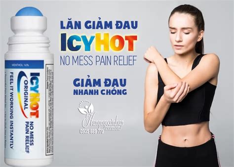 Lăn giảm đau Icy Hot No Mess Pain Relief 73ml của Mỹ