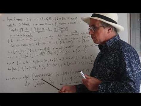 Ch Int Grale De Riemann Partie Formules De La Moyenne Youtube