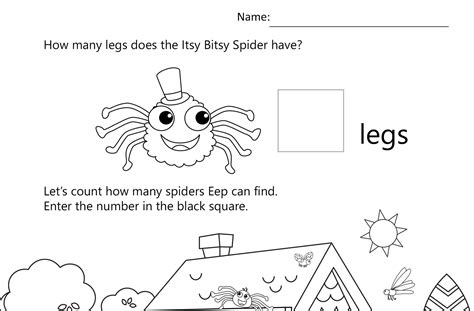 Itsy Bitsy Spider Math Mother Goose Club