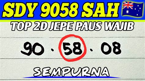 PREDIKSI SIDNEY HARI INI 23 APRIL 2024 BOCORAN TOGEL SIDNEY HARI INI