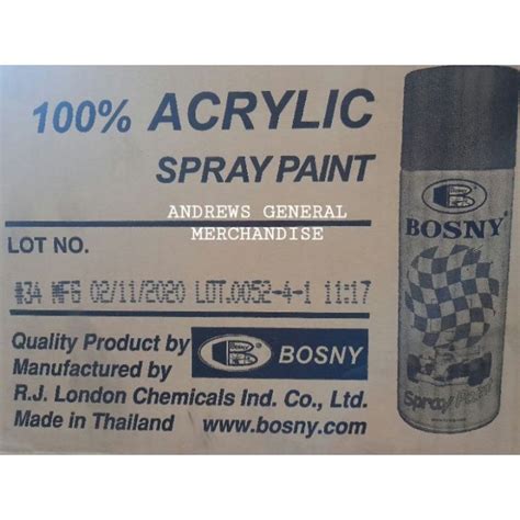 BOSNY ACRYLIC SPRAY PAINT BOX 12 CANS Lazada PH