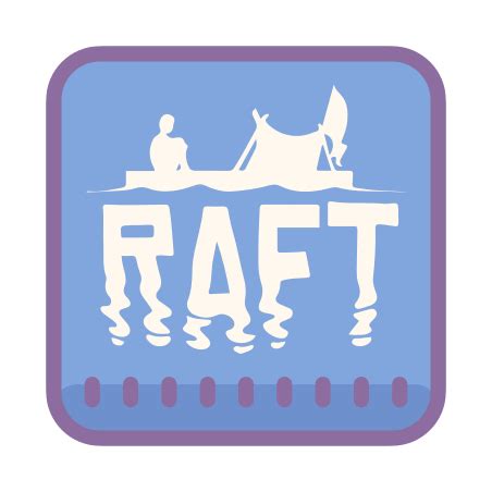 Raft Game icon in Cute Color Style