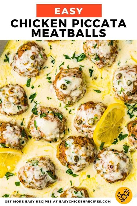 Chicken Meatballs In A White Sauce And Garnished With Parsley On Top