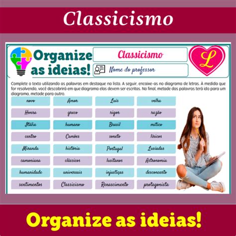 Classicismo Organize As Ideias Li O Pr Tica