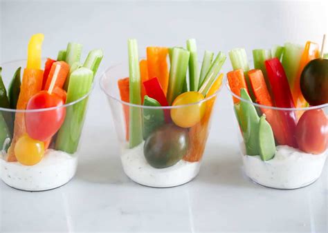 Easy Veggie Dip Cups I Heart Naptime