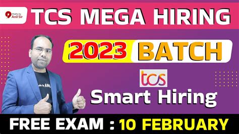 TCS Mega Hiring For 2023 Batch Freshers TCS Smart Hiring 2023 Batch