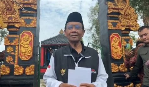 Pura Ulu Danu Lampung Jadi Lokasi Mahfud Md Mundur Dari Kabinet Jokowi