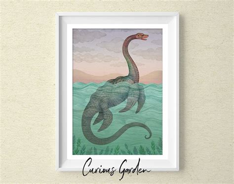 Loch Ness Monster Cryptid Art Print - Etsy