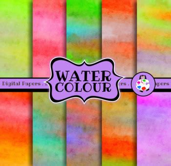 Water Color Digital Paper Pack By Prawny Teachers Pay Teachers