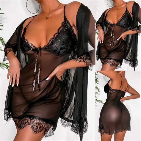 Zuwimk Lingerie For Women Plus Size Lingerie For Women Lace Sleepwear