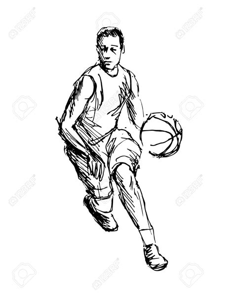 Basketball Players Drawing at GetDrawings | Free download